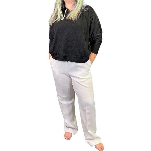 Alfred Dunner Womens Pants Elastic Waist Comfy Coastal Grandma White Size 10 - Picture 1 of 14